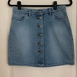 Moda International Blue Denim Short Skirt Size 6